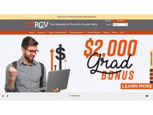 University of Texas Rio Grande Valley's Website Screenshot