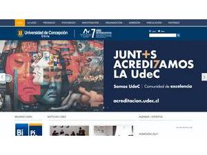 Universidad de Concepción's Website Screenshot