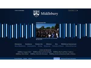 Middlebury College's Website Screenshot