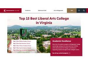 Bridgewater College's Website Screenshot