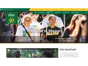 George Mason University's Website Screenshot