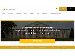 Mary Baldwin University's Website Screenshot