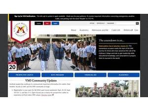 Virginia Military Institute's Website Screenshot