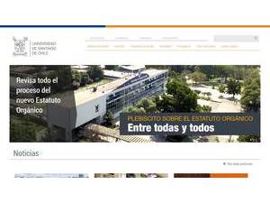 University of Santiago de Chile's Website Screenshot