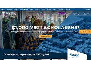 Concordia University Wisconsin's Website Screenshot