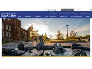 University of Wisconsin-Eau Claire's Website Screenshot