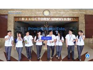 Cebu Doctors' University's Website Screenshot