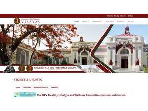 University of the Philippines in the Visayas's Website Screenshot