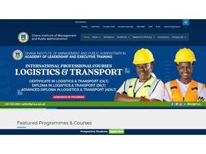Ghana Institute of Management and Public Administration's Website Screenshot