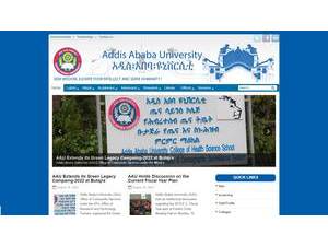 Addis Ababa University's Website Screenshot
