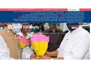 पटना विश्वविद्यालय's Website Screenshot