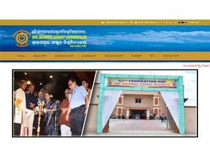 Shri Jagannath Sanskrit University's Website Screenshot