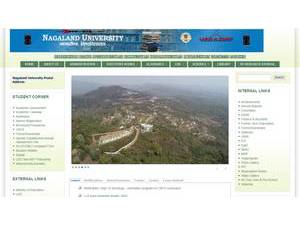 नागालैण्ड विश्वविद्यालय's Website Screenshot