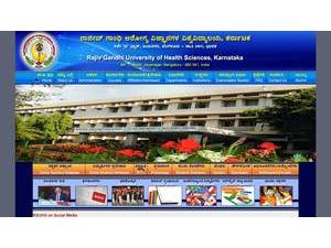Rajiv Gandhi University of Health Sciences's Website Screenshot