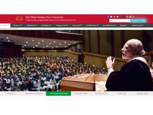 श्री माता वैष्णो देवी विश्वविद्यालय's Website Screenshot