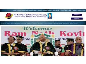 Tamil Nadu Dr Ambedkar Law University's Website Screenshot