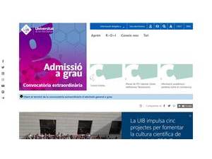 University of the Balearic Islands's Website Screenshot