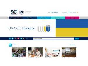 University of Málaga's Website Screenshot