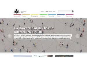 University of Oviedo's Website Screenshot