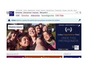 Universidad de Santiago de Compostela's Website Screenshot