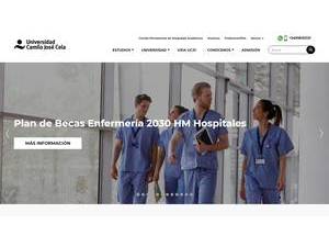 Camilo José Cela University's Website Screenshot