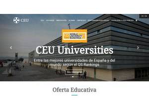 CEU University of San Pablo's Website Screenshot