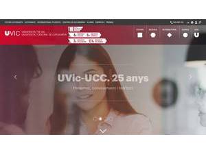 Universitat de Vic - Universitat Central de Catalunya's Website Screenshot
