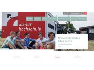 Alanus Hochschule für Kunst und Gesellschaft's Website Screenshot