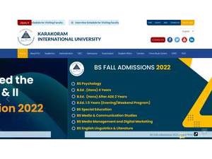 Karakurum International University's Website Screenshot