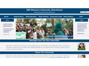 Sardar Bahadur Khan Women's University's Website Screenshot
