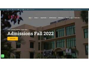 CECOS یونیورسٹی's Website Screenshot