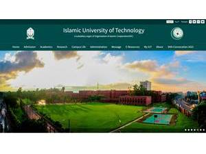 ইসলামিক ইউনিভার্সিটি অফ টেকনোলজি's Website Screenshot