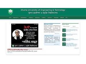 খুলনা প্রকৌশল ও প্রযুক্তি বিশ্ববিদ্যালয়'s Website Screenshot