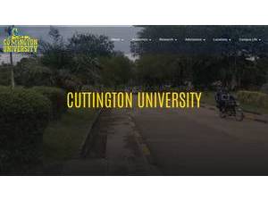 Cuttington University's Website Screenshot