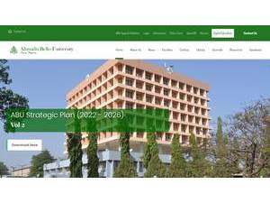 Ahmadu Bello University's Website Screenshot
