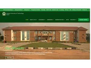 Federal University of Technology, Owerri's Website Screenshot