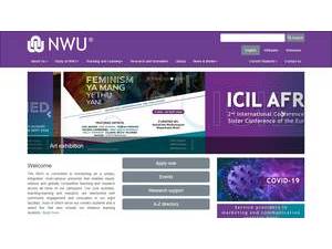 North-West University's Website Screenshot