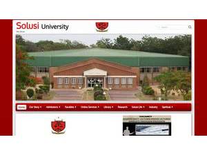 Solusi University's Website Screenshot