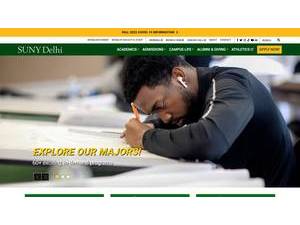 SUNY Delhi's Website Screenshot