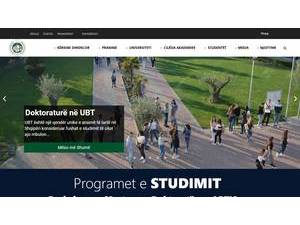 Agricultural University of Tirana's Website Screenshot