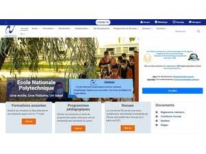 National Polytechnic School, Algeria's Website Screenshot