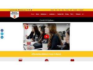 Baptist University of the Americas's Website Screenshot
