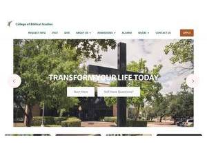 College of Biblical Studies's Website Screenshot
