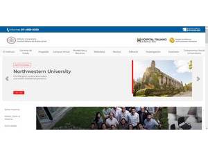 University Institute of the Italian Hospital's Website Screenshot