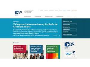 Latin American Faculty of Social Sciences's Website Screenshot