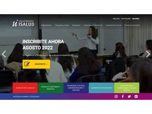 ISALUD University's Website Screenshot