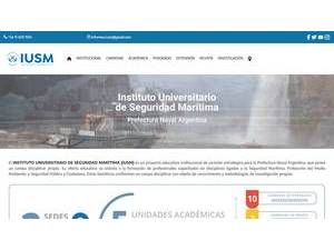 University Institute of Maritime Security's Website Screenshot