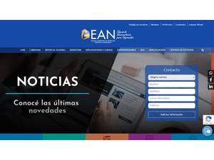 Argentine School of Business University Institute's Website Screenshot