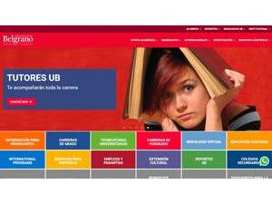University of Belgrano's Website Screenshot