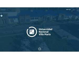 Universidad Nacional de Villa María's Website Screenshot